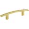 Elements 3" Center-to-Center Brushed Gold Square Thatcher Cabinet Bar Pull 859-3BG - alternate 1